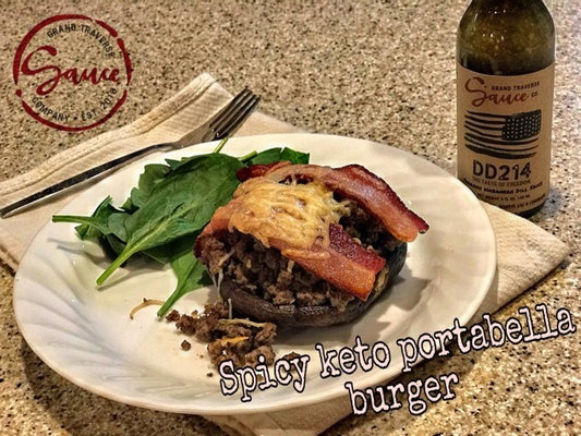 Spicy Keto Portabella Burger