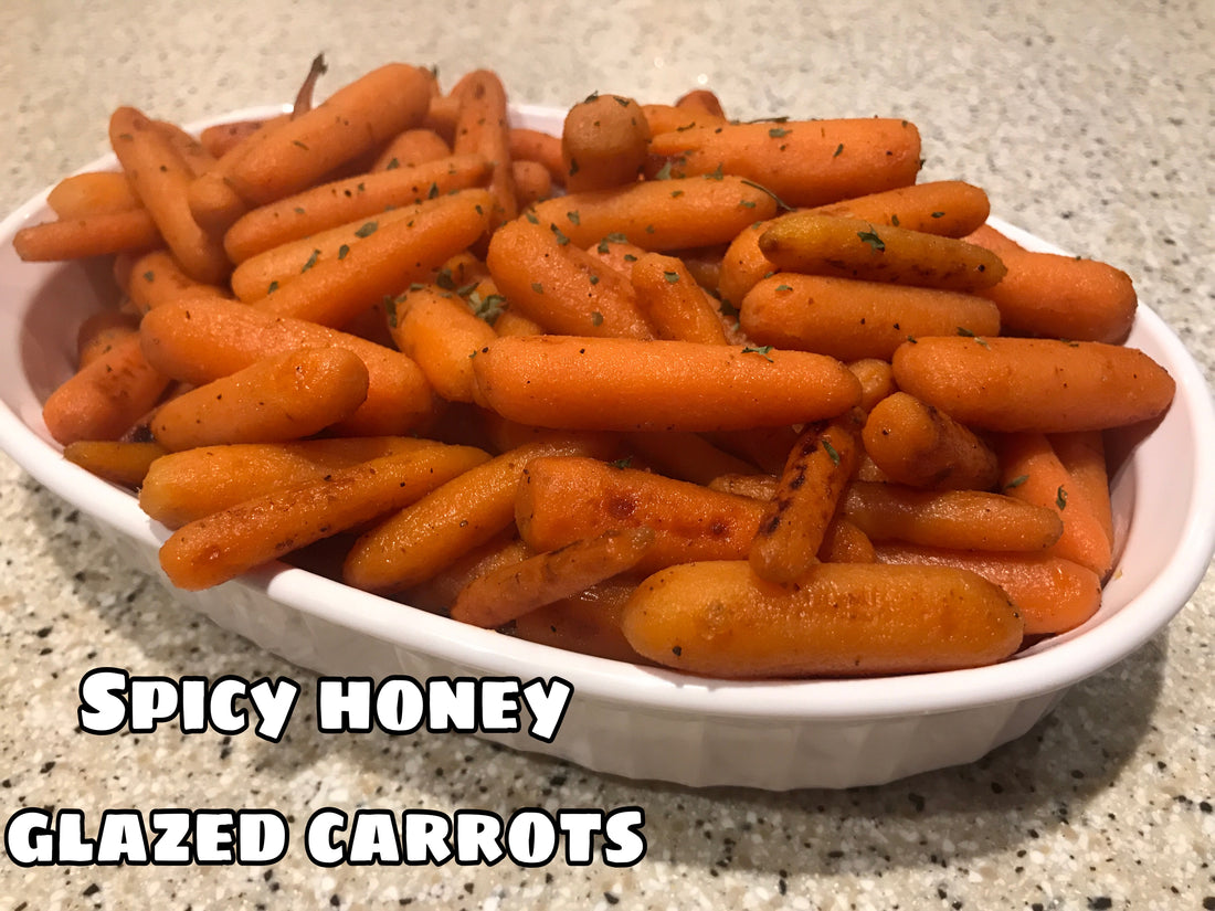 Spicy honey glazed carrots