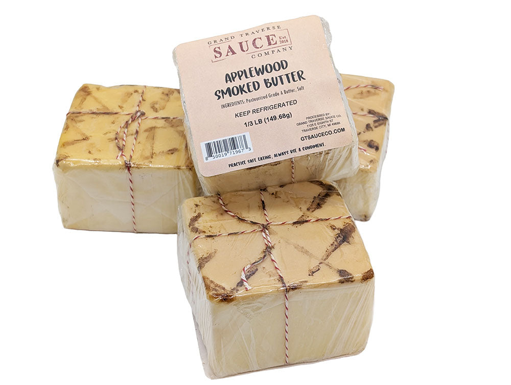 Applewood Smoked Butter, 1/3 lb block