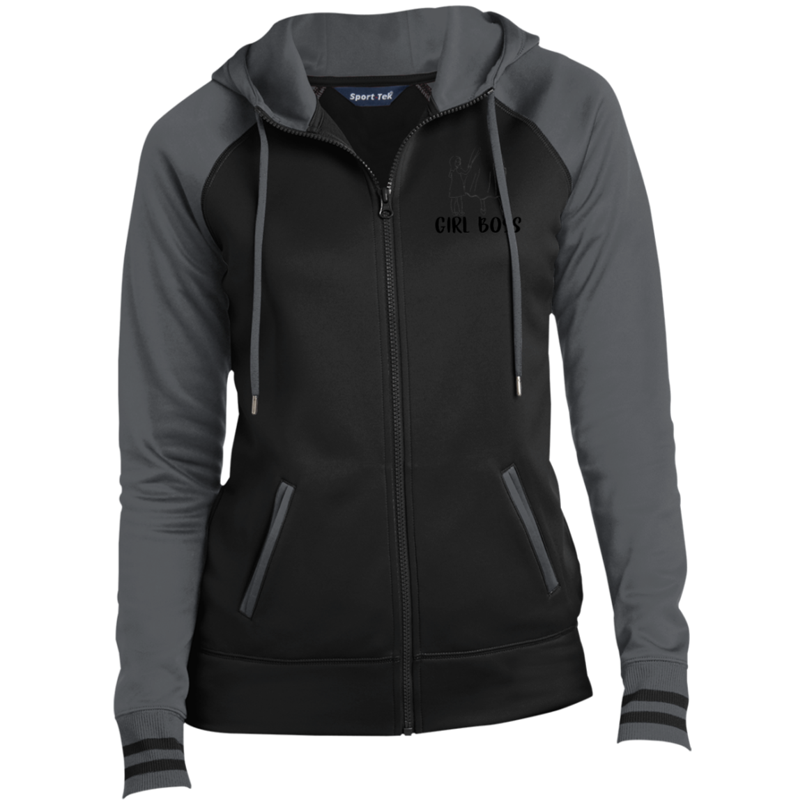 LST236 Ladies' Sport-Wick® Full-Zip Hooded Jacket